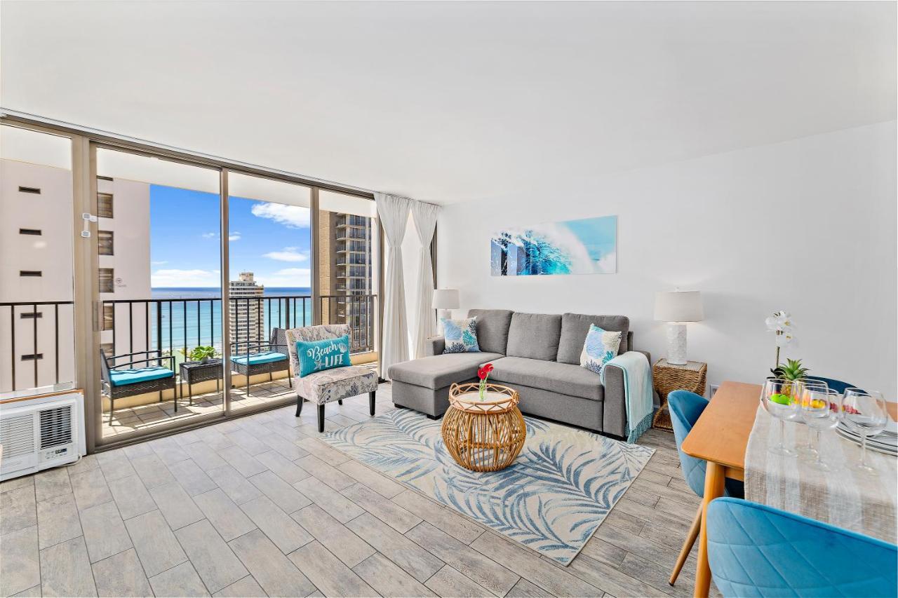 1Br With Great Ocean Views, 1 Block To Waikiki Beach ホノルル エクステリア 写真