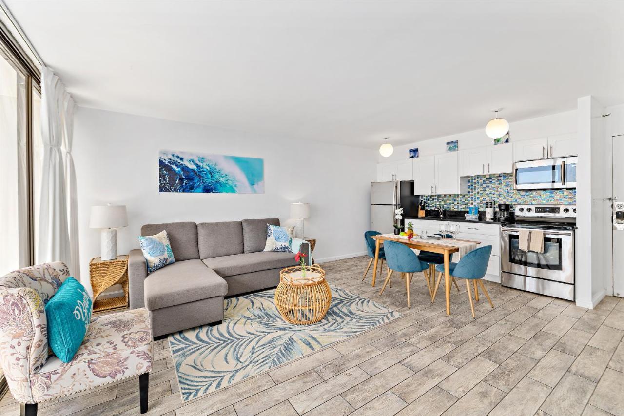 1Br With Great Ocean Views, 1 Block To Waikiki Beach ホノルル エクステリア 写真