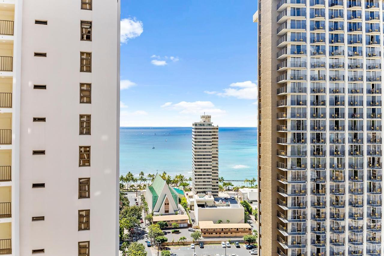1Br With Great Ocean Views, 1 Block To Waikiki Beach ホノルル エクステリア 写真