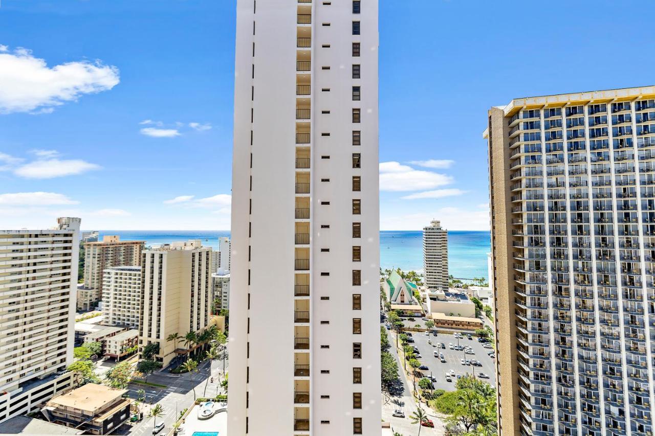 1Br With Great Ocean Views, 1 Block To Waikiki Beach ホノルル エクステリア 写真