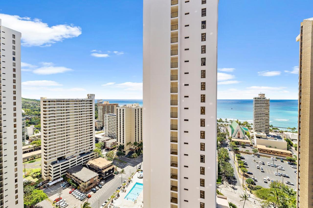 1Br With Great Ocean Views, 1 Block To Waikiki Beach ホノルル エクステリア 写真