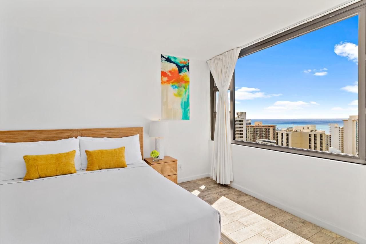 1Br With Great Ocean Views, 1 Block To Waikiki Beach ホノルル エクステリア 写真